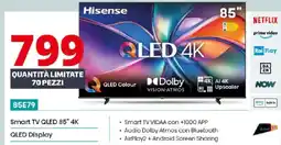 Comet Hisense Smart TV QLED 85" 4K offerta