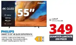 Comet PHILIPS SMART TV 55" 4K QLED 55PUS7810/12 offerta