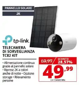 Comet tp-link TELECAMERA DI SORVEGLIANZA TC82 KIT offerta