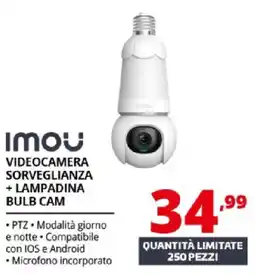 Comet IMOU Videocamera sorveglianza + lampadina bulb cam offerta