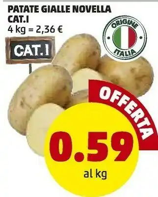 PENNY Patate gialle offerta