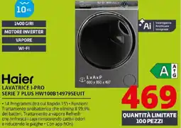 Comet Haier LAVATRICE I-PRO SERIE 7 PLUS HW100B14979SEUIT offerta