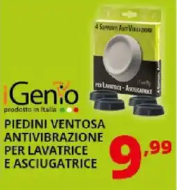 Comet Genio piedini ventosa antivibrazione quantità limitate per lavatrice e asciugatrice offerta