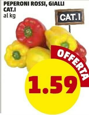 PENNY Peperoni rossi gialli offerta