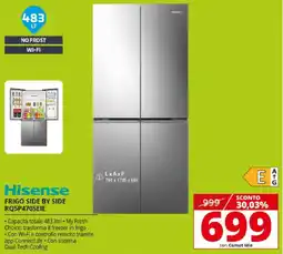 Comet Hisense FRIGO SIDE BY SIDE RQ5P470SEIE offerta