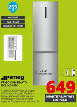 Comet smeg FRIGO COMBINATO RC21XDNMC offerta