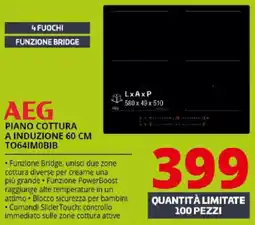 Comet AEG PIANO COTTURA A INDUZIONE 60 CM TO641M0BIB offerta