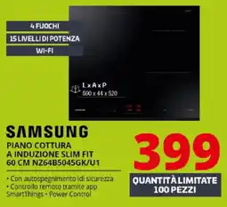Comet SAMSUNG PIANO COTTURA A INDUZIONE SLIM FIT 60 CM NZ64B5045GK/U1 offerta