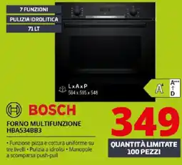 Comet BOSCH FORNO MULTIFUNZIONE HBA534BB3 offerta