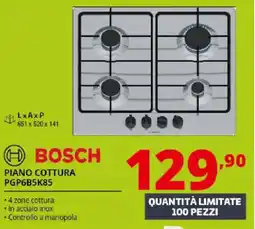 Comet BOSCH PIANO COTTURA PGP6B5K85 offerta