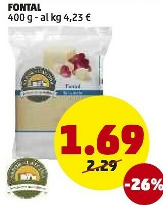 PENNY Fontal 400 g offerta
