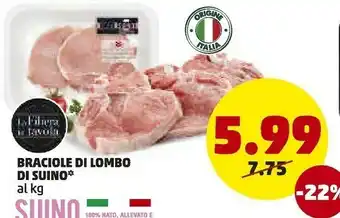PENNY La filiera in tavola braciola di lombo di suino offerta