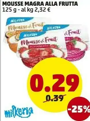 PENNY Mousse magra alla frutta offerta