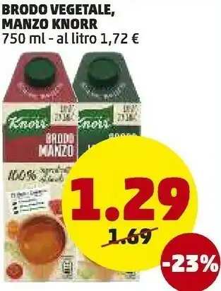 PENNY Brodo classico manzo 750 g(ml) offerta