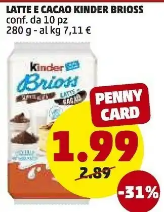 Kinder brioss latte e cacao 280 g