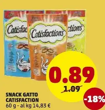 PENNY Catisfaction snack gatto offerta