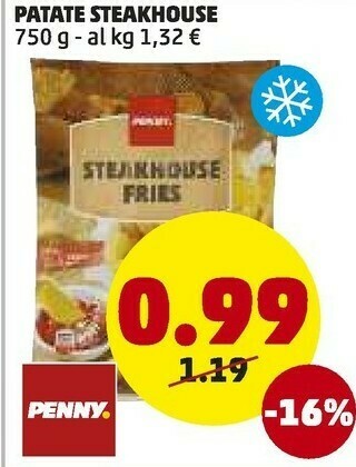 PENNY Patate steakhouse offerta