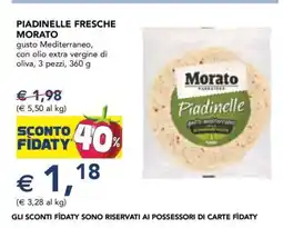 Esselunga PIADINELLE FRESCHE MORATO offerta