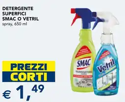 Esselunga Detergente superfici smac o vetril spray offerta