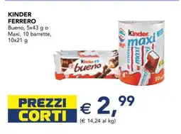 Esselunga KINDER FERRERO offerta
