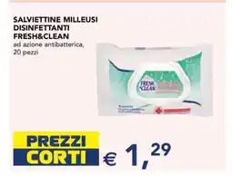 Esselunga SALVIETTINE MILLEUSI DISINFETTANTI FRESH&CLEAN offerta