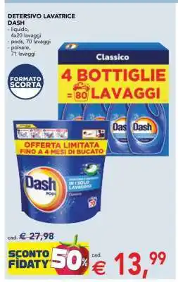 Esselunga DETERSIVO LAVATRICE DASH offerta