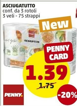 PENNY Asciugatutto offerta