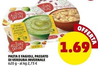 PENNY Pasta e fagioli/passato di verdura invernale offerta