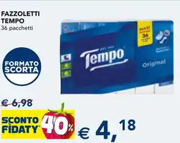 Esselunga Fazzoletti TEMPO offerta