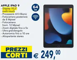 Esselunga Apple ipad 9 offerta