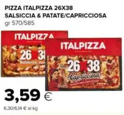 Oasi Pizza italpizza 26x38 salsiccia & patate/capricciosa offerta