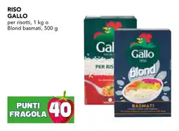 Esselunga Riso gallo per risotti o blond basmati offerta