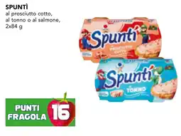 Esselunga SPUNTÌ al prosciutto cotto, al tonno o al salmone offerta