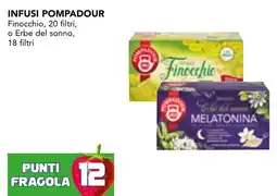 Esselunga Infusi pompadour finocchio, 20 filtri, o erbe del sonno offerta