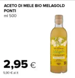 Oasi Aceto di mele bio melagold PONTI offerta