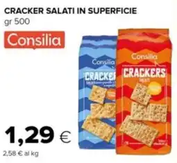 Oasi Consilia cracker salati in superficie offerta