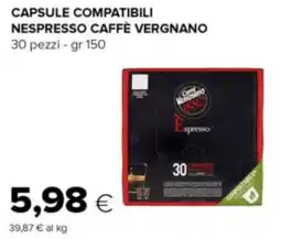Oasi Capsule compatibili nespresso CAFFÈ VERGNANO offerta