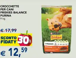 Esselunga Crocchette per cani friskies balance PURINA offerta