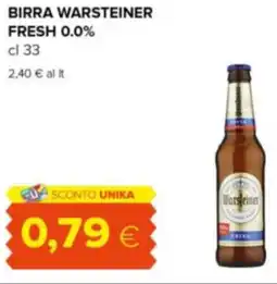 Oasi Birra WARSTEINER FRESH 0.0% offerta