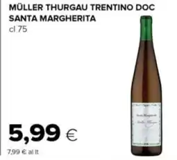 Oasi Müller thurgau trentino doc SANTA MARGHERITA offerta