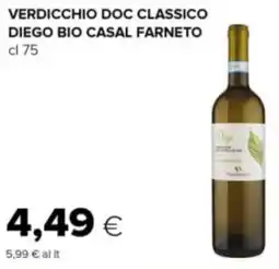 Oasi Verdicchio doc classico diego bio CASAL FARNETO offerta