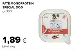 Oasi Patè monoprotein SPECIAL DOG offerta
