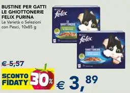 Esselunga Bustine per gatti le ghiottonerie felix PURINA offerta
