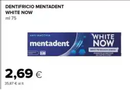 Oasi Dentifricio mentadent white now offerta