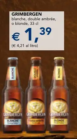 Esselunga GRIMBERGEN blanche, double ambrée, o blonde offerta