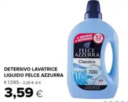Oasi Detersivo lavatrice liquido FELCE AZZURRA offerta