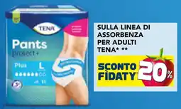 Esselunga Sulla linea di assorbenza per adulti TENA offerta