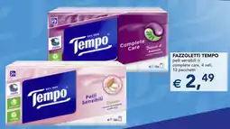 Esselunga Fazzoletti tempo pelli sensibili o complete care offerta