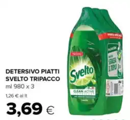 Oasi Detersivo piatti SVELTO TRIPACCO offerta