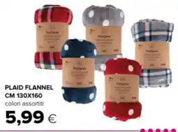 Oasi Plaid flannel cm 130x160 offerta